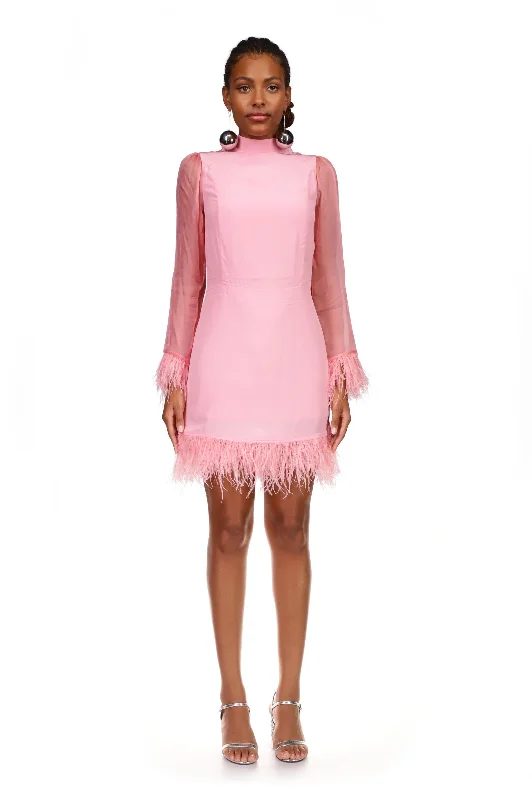 Final Markdown Tate Dress with Feather Trim