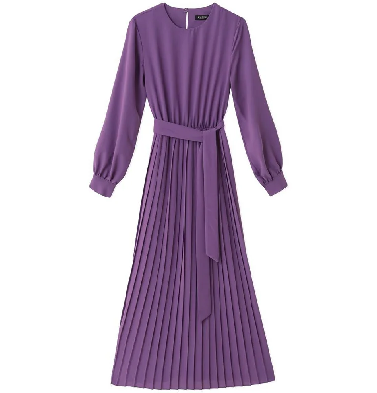 Blowout Deals Modest Women's Simple Dress M12456 Light Purple