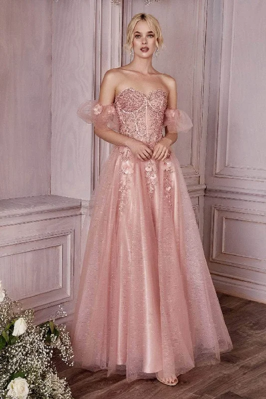 Deal Explosion Cinderella Divine CD0191 - Beaded Corset Prom Dress