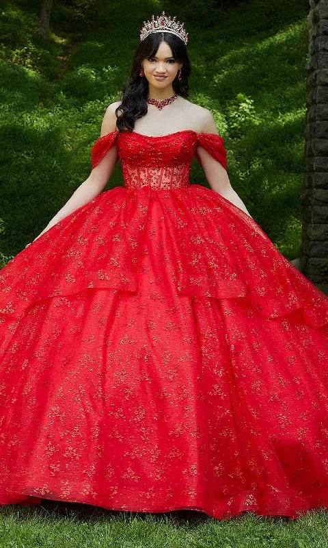 Low Prices Vizcaya by Mori Lee 89450 - Sheer Bodice Embellished Ballgown