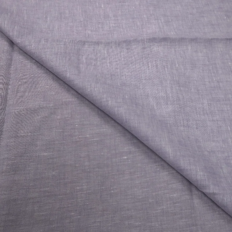 Price Break 2 YDS Lilac and White Crosshatch Street Lino 100% Linen Loro Piana Fabric