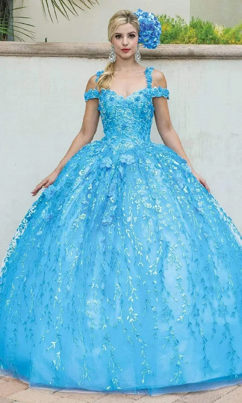 Special Discount Dancing Queen - 1640 3D Floral Applique Corset Lace-Up Back Ballgown Special Discount Dancing Queen - 1640 3D Floral Applique Corset Lace-Up Back Ballgown