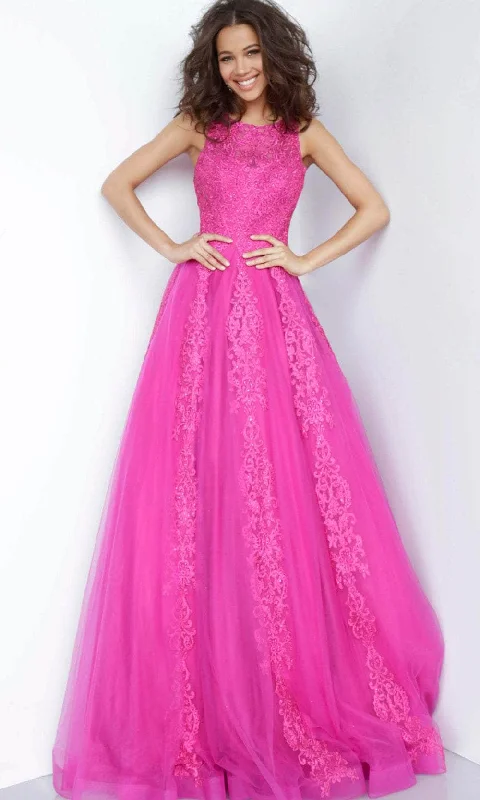Customer Appreciation Sale Jovani 59046 - Embroidered Floral Dress