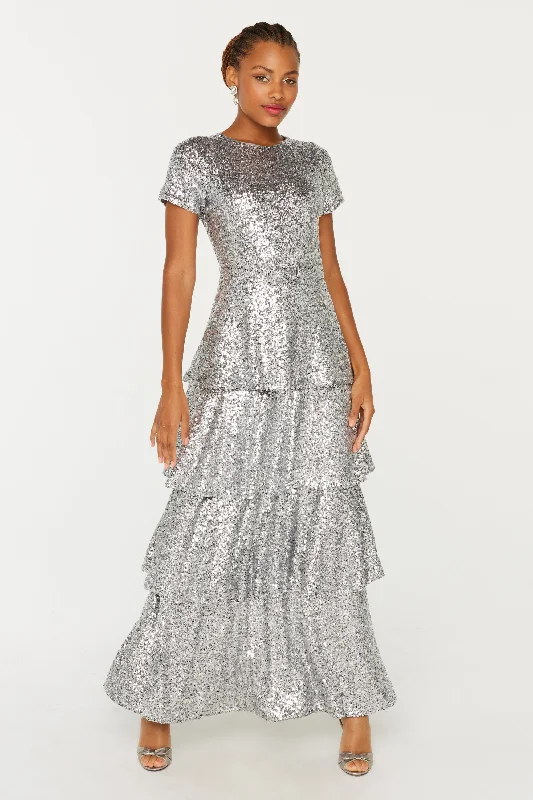 Special Price Brynn Tiered Sequin Dress