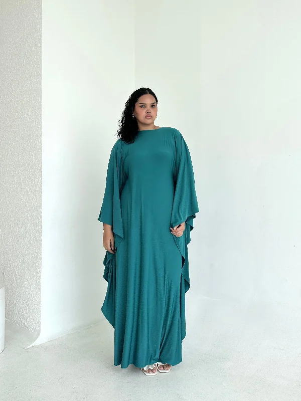 Price Drop Jersey Kaftan Dress in Ocean