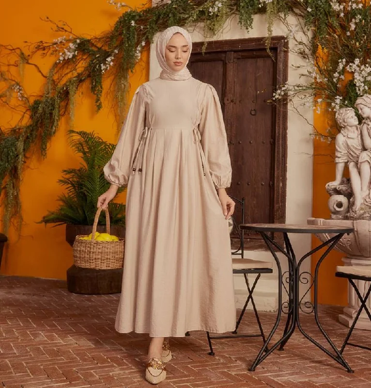 Major Savings Modest Women's Dress 24539 - Beige