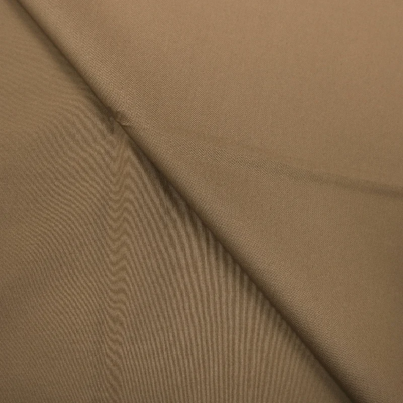 Special Promotion 2.40 YDS Tan Beige Solid 100% Cotton Loro Piana Fabric