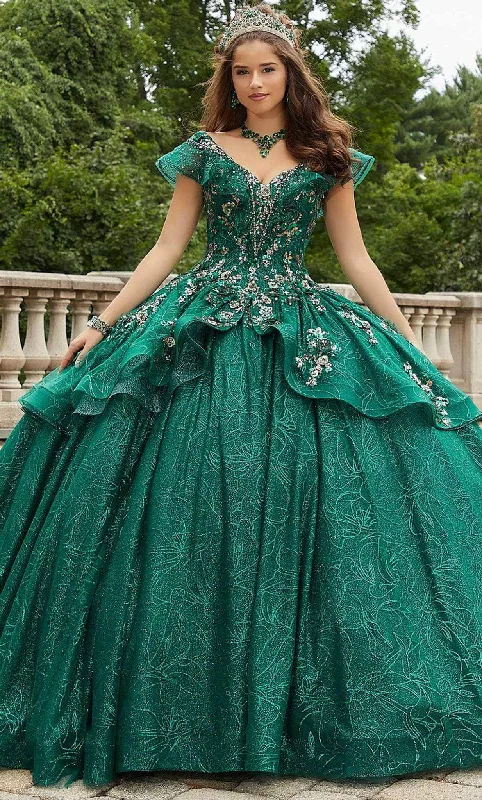 Exclusive Savings Vizcaya by Mori Lee 89412 - Fit and Voluminous Glittered Gown