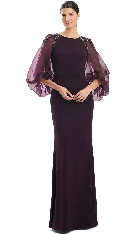 Exclusive Savings Alexander by Daymor 1956S24 - Balloon Sleeve Jewel Neck Prom Gown