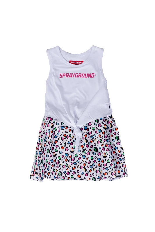 Major Savings Rainbow Sharks In The Jungle Dress Girl