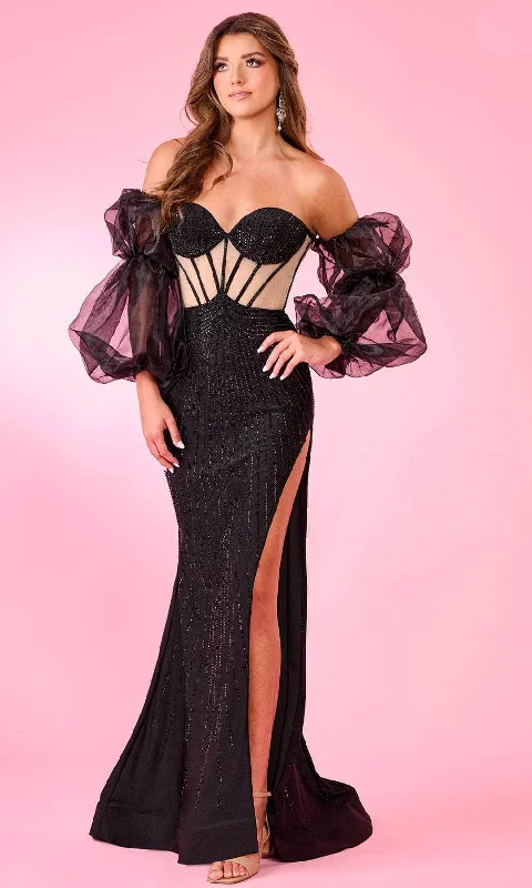 Amazing Deals Rachel Allan 70539 - Rhinestone Corset Prom Dress