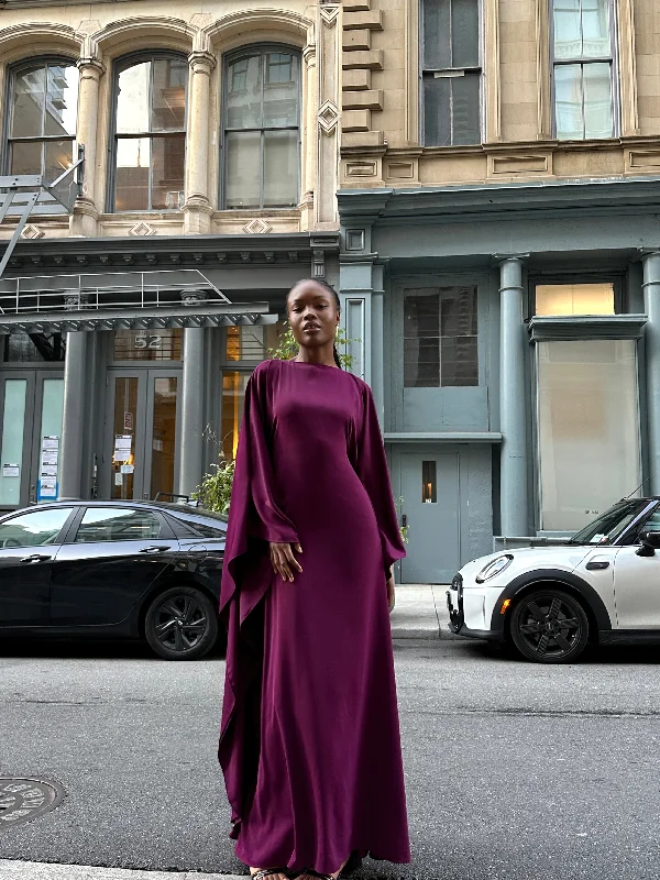Season Finale Sale Berry Jersey Kaftan Dress
