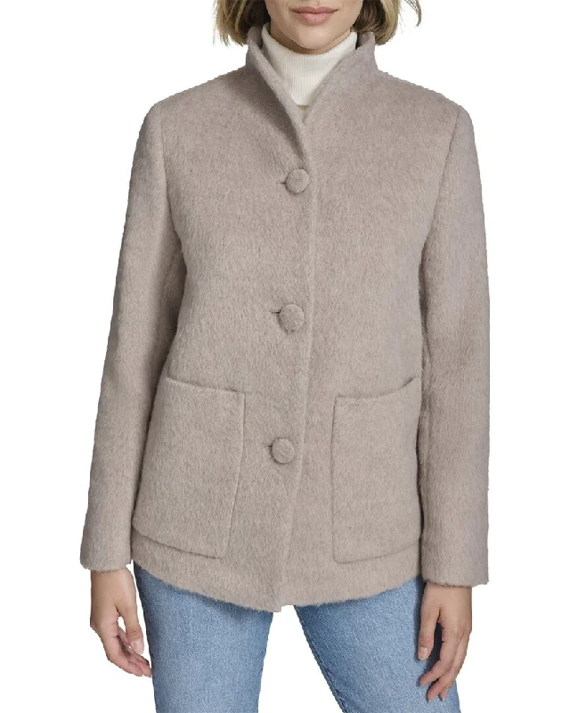 Price Slash Andrew Marc Piper Wool-Blend Coat