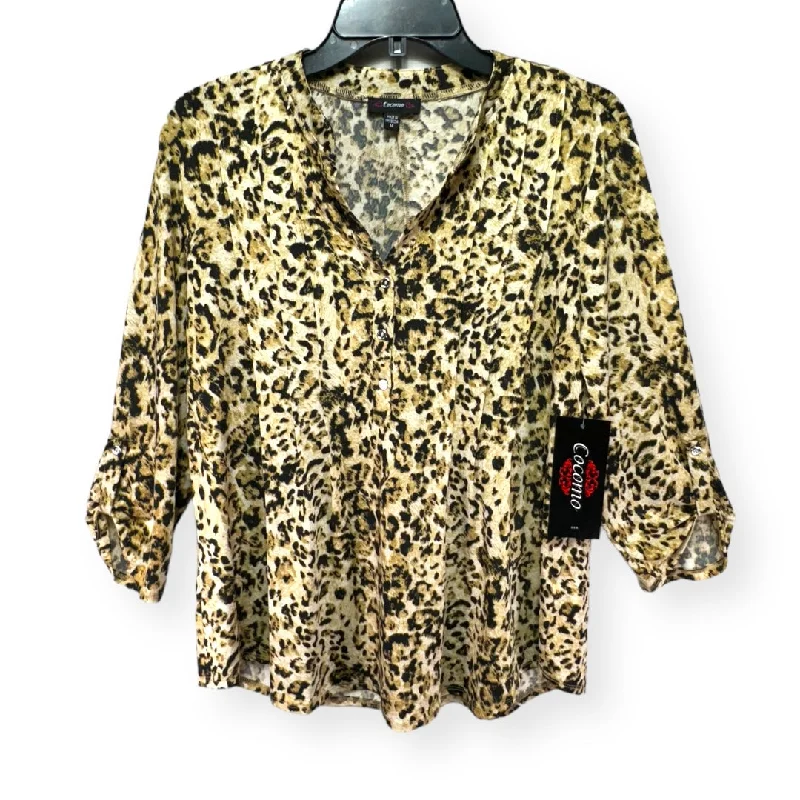 Reduced Prices Animal Print Top Long Sleeve Cocomo, Size M