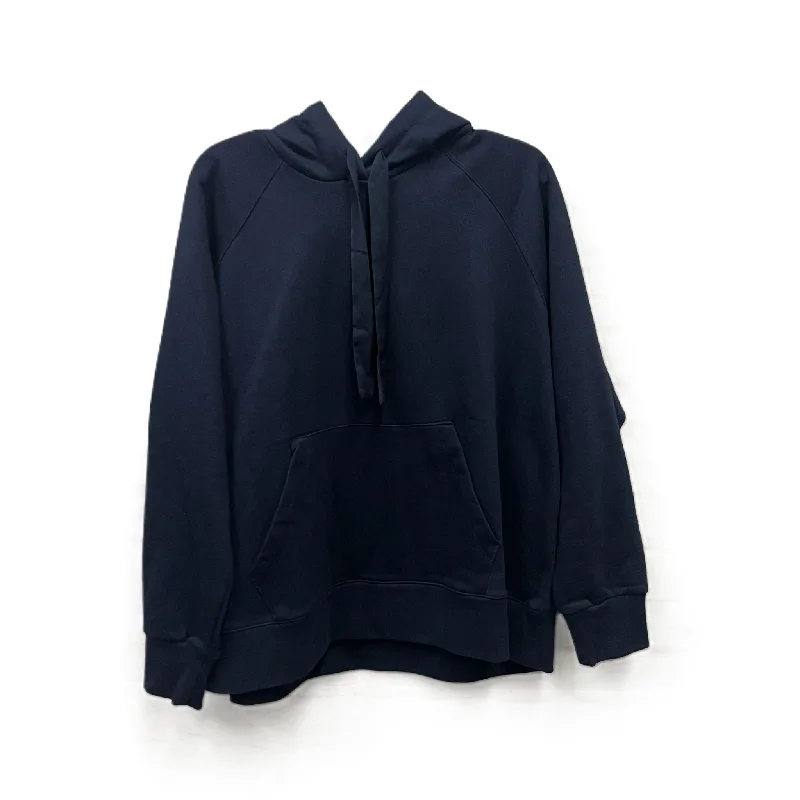 Special Price Athletic Sweatshirt Hoodie By Banana Republic In Navy, Size: Xl