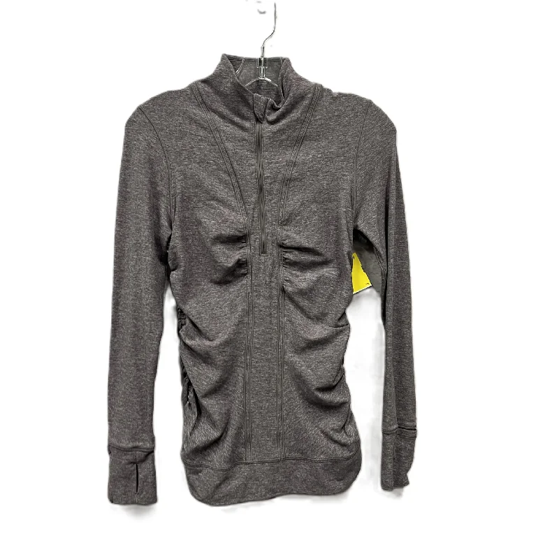 Great Deals Athletic Top Long Sleeve Collar By Lululemon In Purple, Size: S
