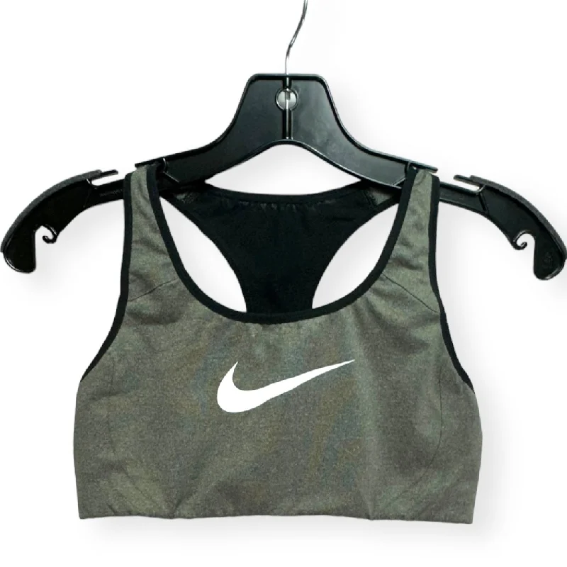 Deal Mania Black & Grey Athletic Bra Nike Apparel, Size M