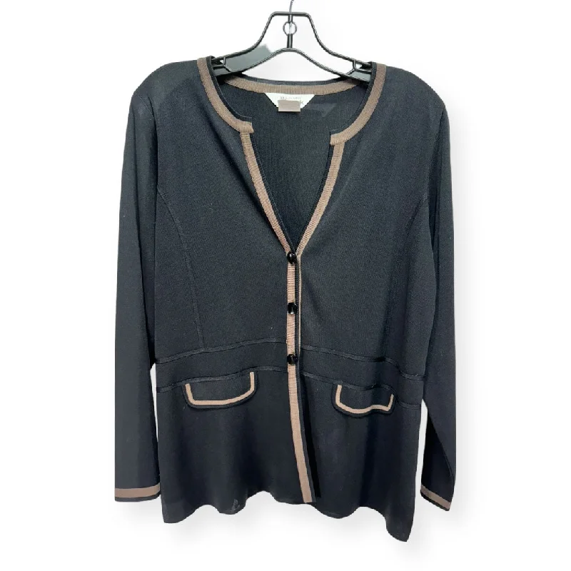 Limited Stock Black Sweater Cardigan Misook, Size M