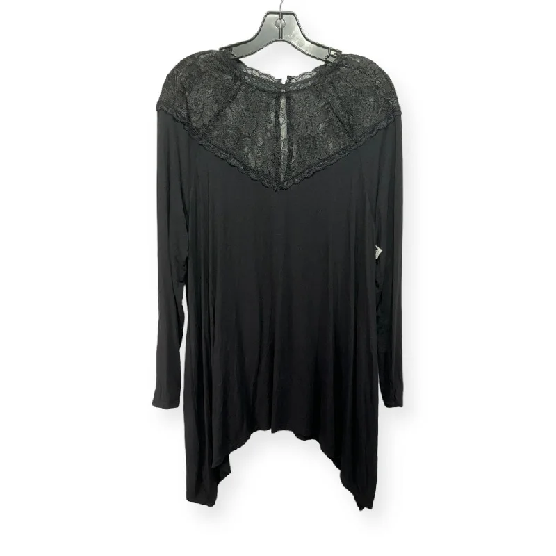 Discount Deals Black Top Long Sleeve Basic Torrid, Size 1x