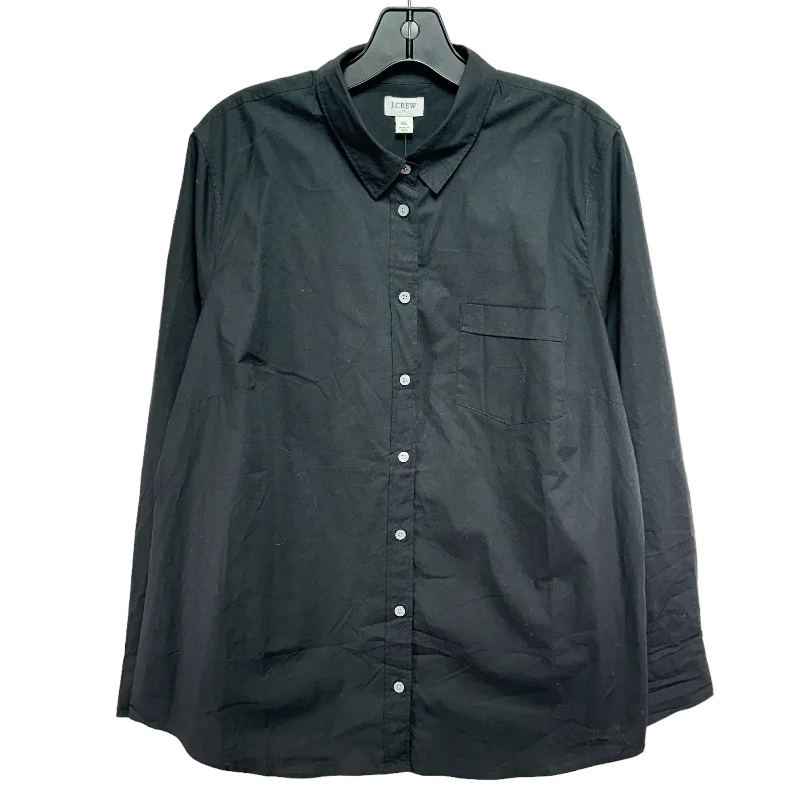Midnight Sale Black Top Long Sleeve J. Crew, Size Xl
