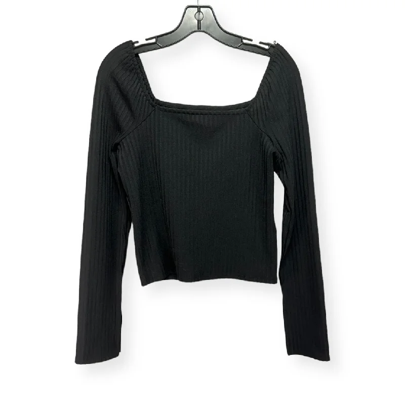 Crazy Deals Black Top Long Sleeve Madewell, Size L