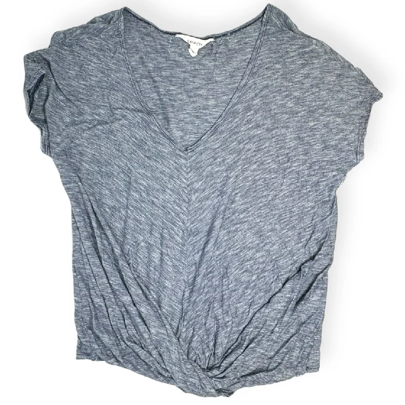 Discount Extravaganza Blue Athletic Top Short Sleeve Athleta, Size S