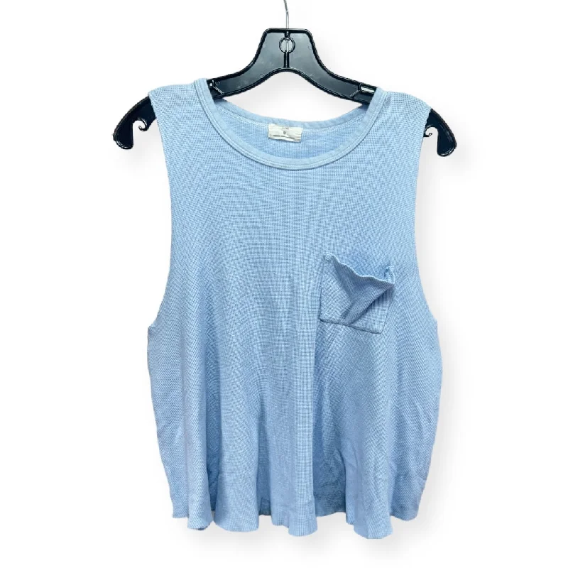 Closeout Blue Top Sleeveless T.la, Size M