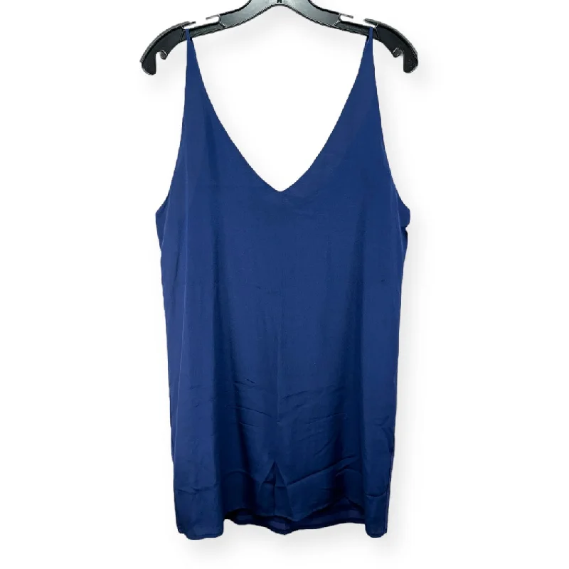 Don't Miss Blue Tunic Sleeveless Heather, Size M