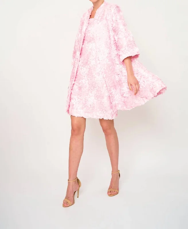 Year-End Clearance Bonita Coat In Floral Lace Pink