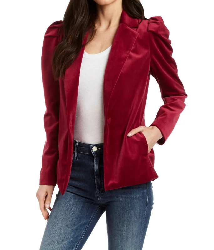 Deal of the Week Carole Velvet Jacket In Passion