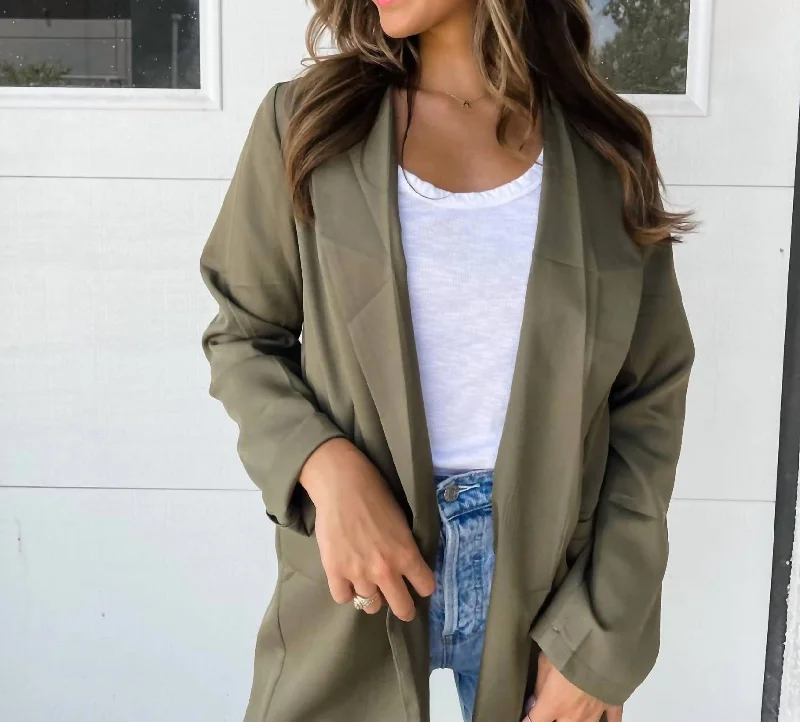 Deal Zone Clara Blazer In Olive