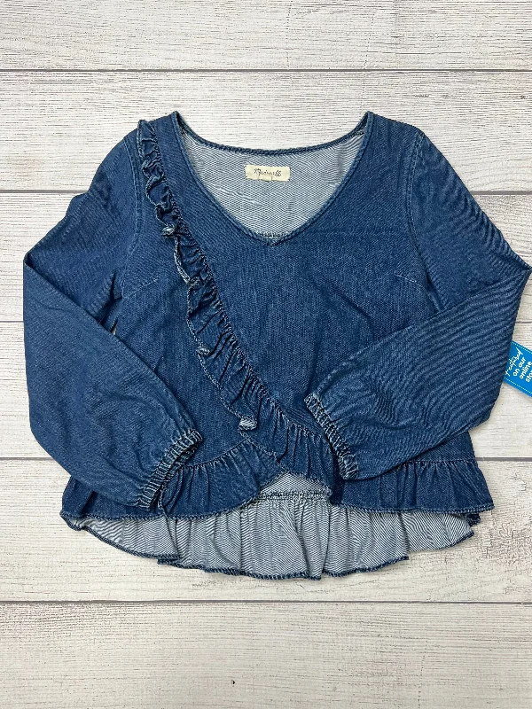 Today’s Deal Denim Top Long Sleeve Madewell, Size S