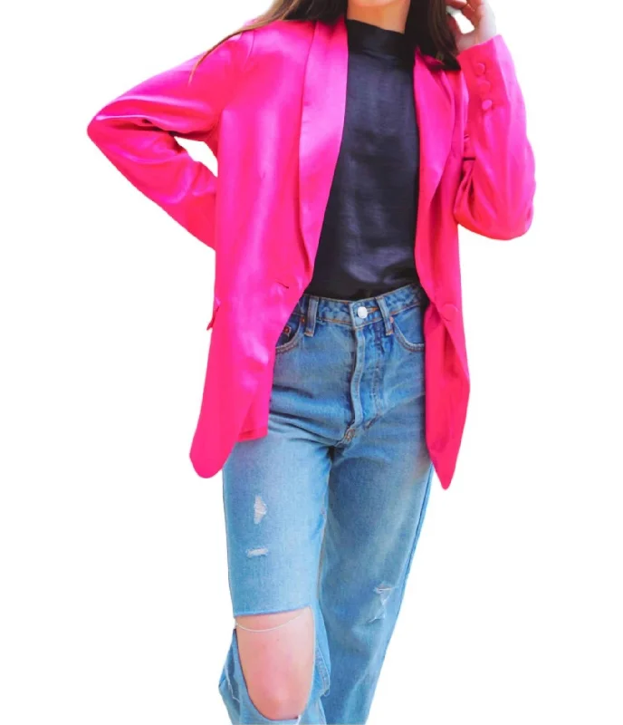 Price Break Electric Blazer In Fucshia