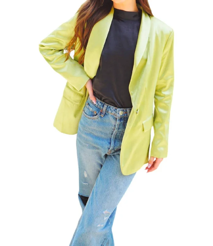 Bargain Prices Electric Blazer In Lime Green