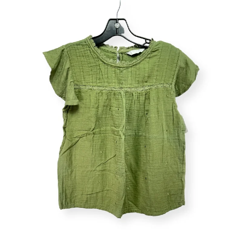 Reduced Prices Green Top Short Sleeve Lucky Brand, Size M