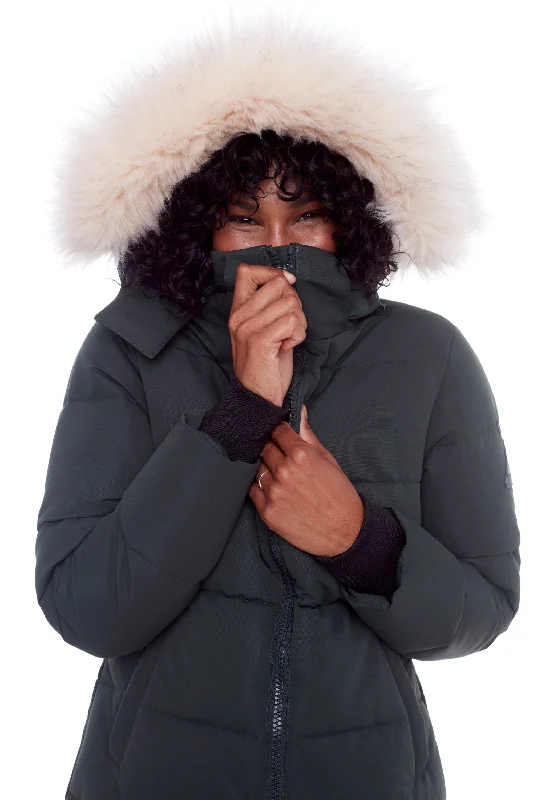 Buy Now KLUANE | WOMEN'S VEGAN DOWN (RECYCLED) ULTRA LONG LENGTH PARKA