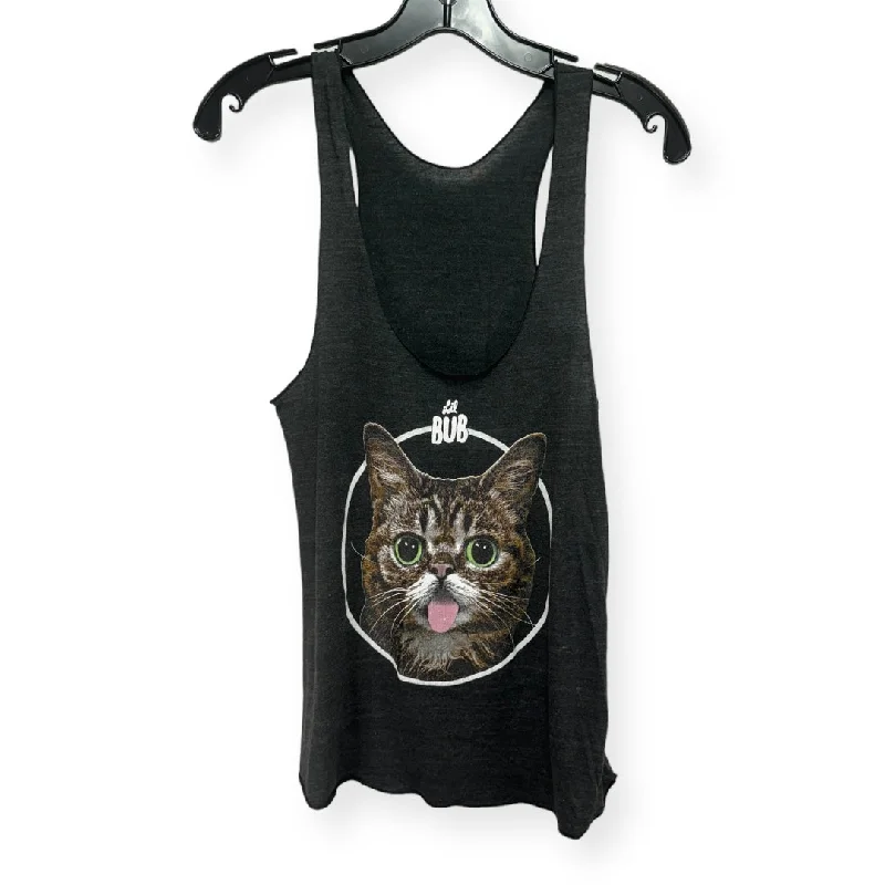 Hot Deal Lil Bub Animal Print Top Sleeveless American Apparel, Size M