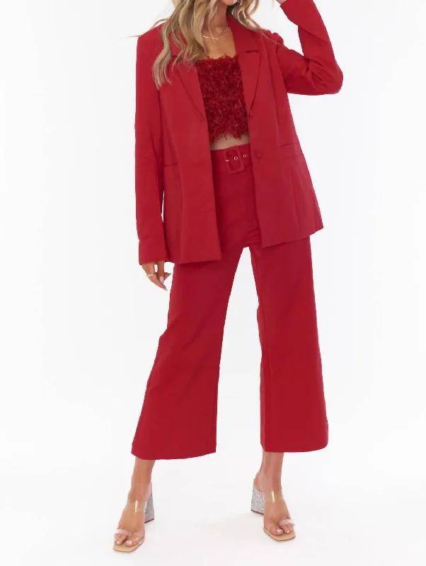 Exclusive Savings Major Blazer In Red Suit