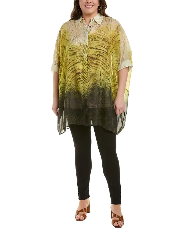Huge Discounts Marina Rinaldi Plus Fenicia Silk-Blend Jacket