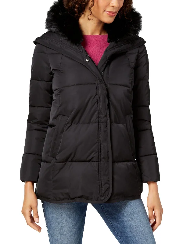 Super Sale Morgan Womens Quilted Puffer Parka Coat