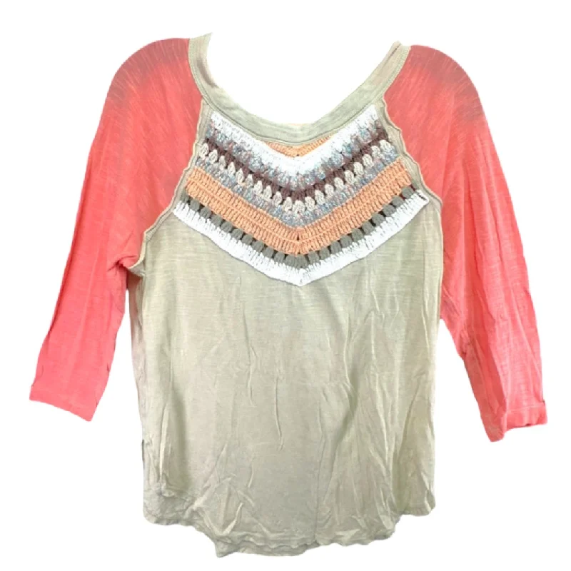 Quick Sale Spring Bound Long Sleeve Top Long Sleeve We The Free In Swaying Palm Combo, Size 4