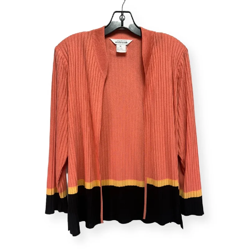 Deal of the Day Peach Sweater Cardigan Misook, Size M