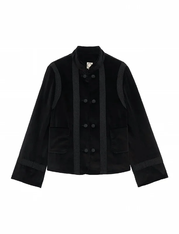 Online Specials Phoebe Velvet Jacket In Black