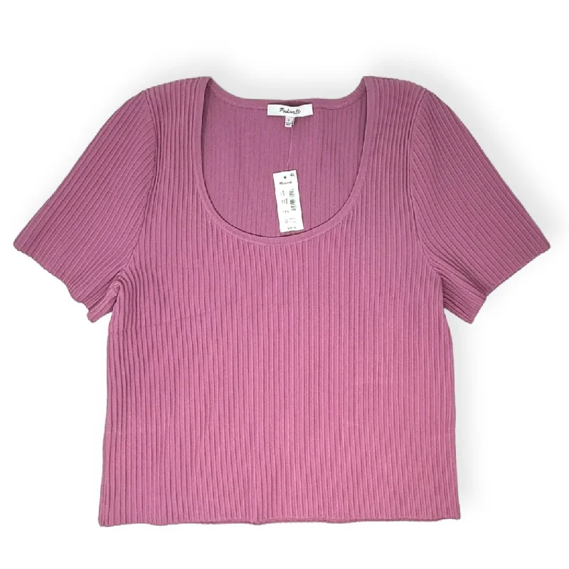 Huge Discounts Pink Top Short Sleeve Madewell, Size L