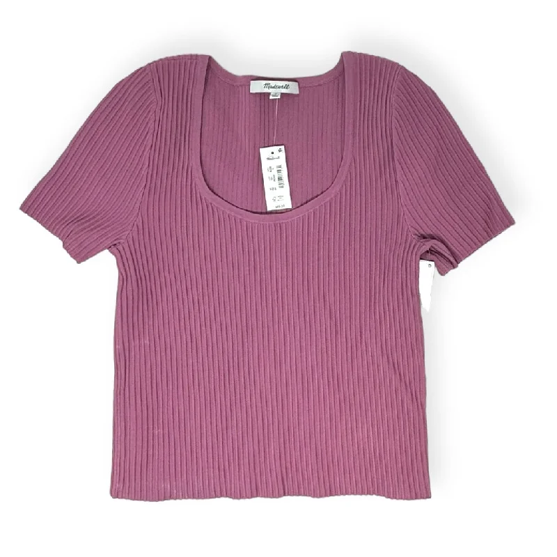 Final Clearance Pink Top Short Sleeve Madewell, Size M