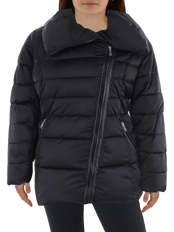 Fantastic Offers Plus Womens Insulated Asymmetric Puffer Jacket