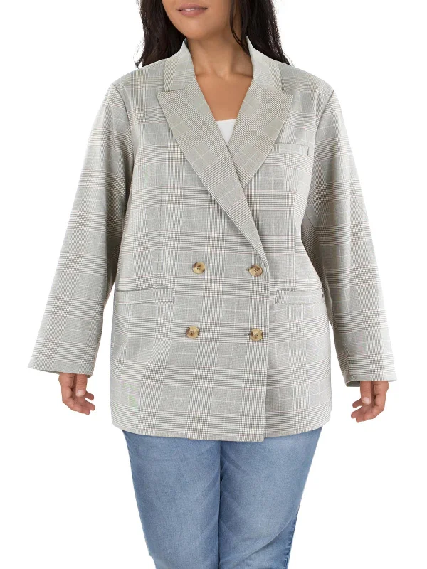 Today’s Deal Plus   Womens Suit Separate Work Wear Double-Breasted Blazer