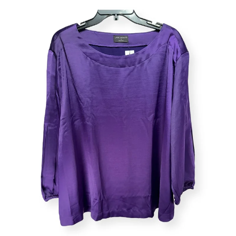 Mega Sale Purple Top Long Sleeve Lane Bryant, Size 20