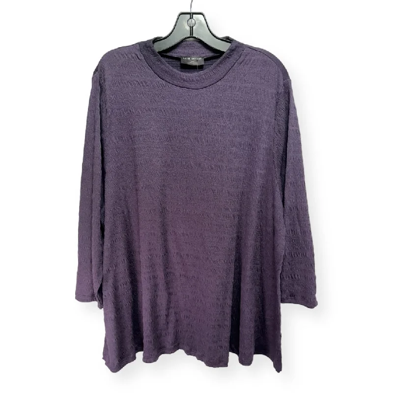 Price Slash Purple Top Long Sleeve Lane Bryant, Size 22