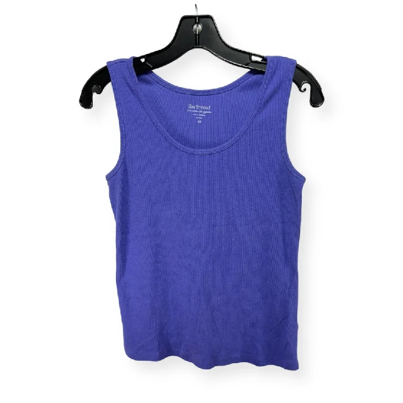 Super Bargain Purple Top Sleeveless Basic Bay Studio, Size M